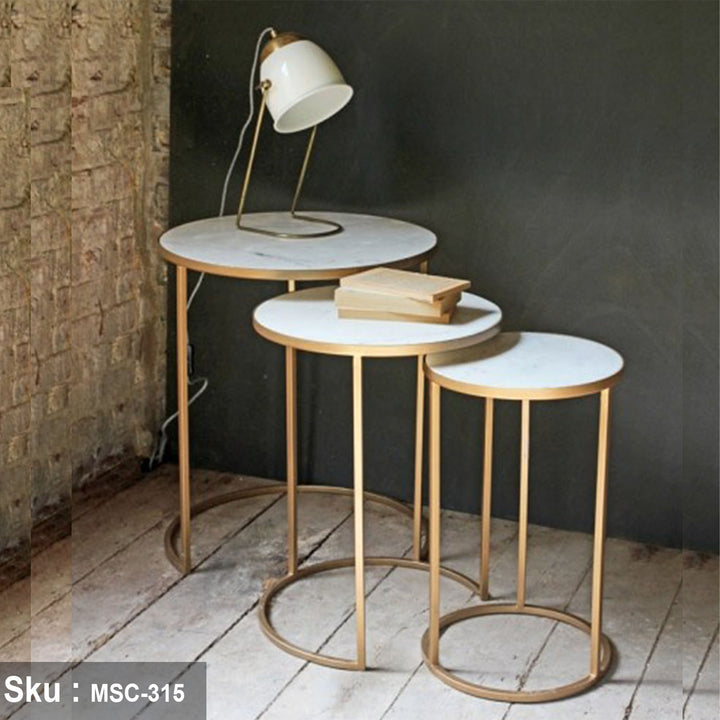 كرستينا ترابيزة جانبية حديد دهان الكتروستاتيك - اوسكار رتان