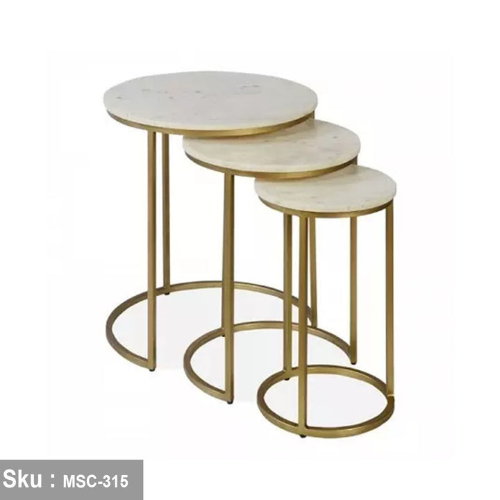 كرستينا ترابيزة جانبية حديد دهان الكتروستاتيك - اوسكار رتان