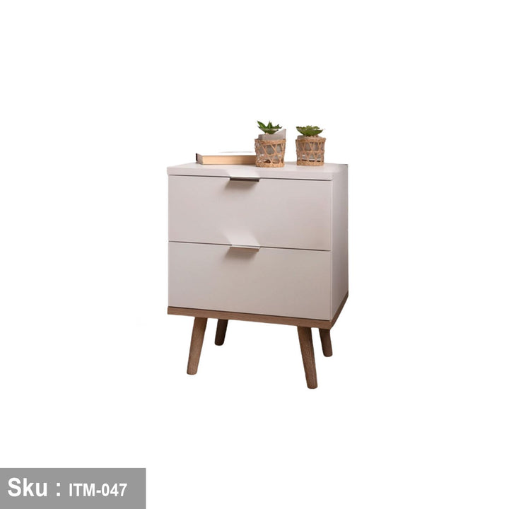 كومود خشب MDF عالي الجودة   - ITM-047 - 50cmX40cm  - اوسكار رتان