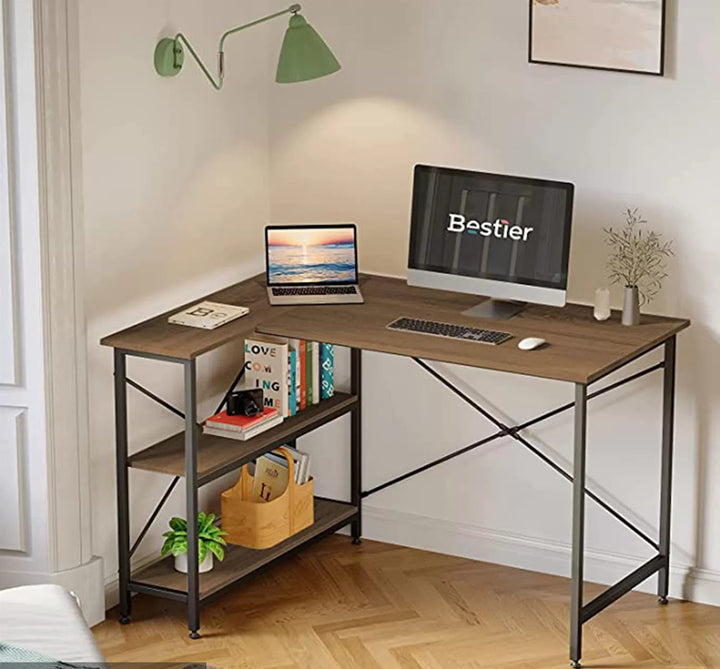 مكتب خشب ملامين -  MTC-003 - 120cmX90cm - اللون بني  - اوسكار رتان