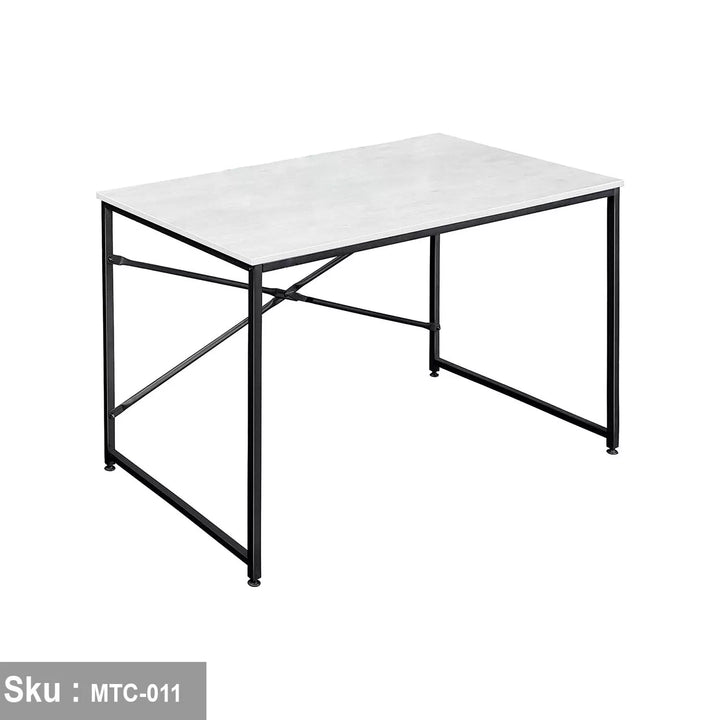 مكتب خشب ملامين -  MTC-011 - 75cmX90cm - اللون الابيض - اوسكار رتان