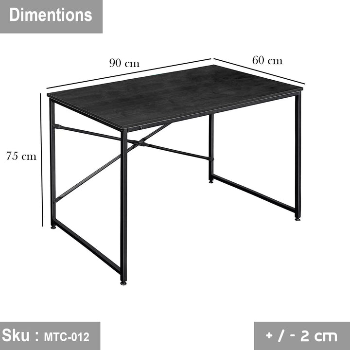 مكتب خشب ملامين -  MTC-012 - 75cmX90cm - اللون الاسود - اوسكار رتان
