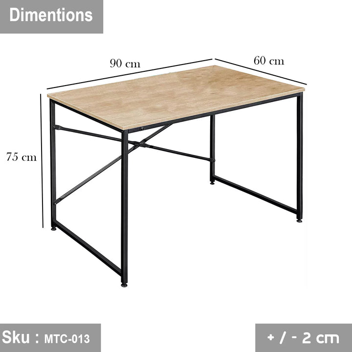 مكتب خشب ملامين -  MTC-013 - 75cmX90cm - اللون الابيض - اوسكار رتان