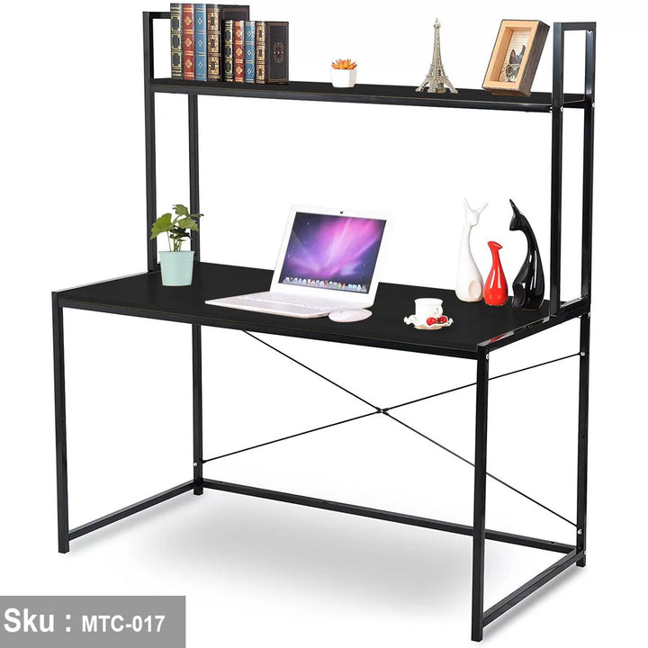 مكتب خشب ملامين -  MTC-017 - 120cmX140cm - اللون الاسود - اوسكار رتان