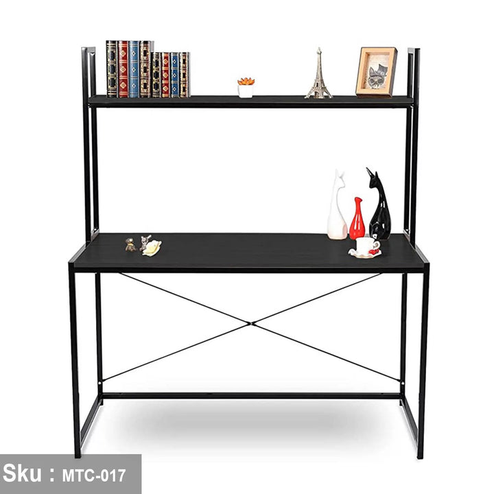 مكتب خشب ملامين -  MTC-017 - 120cmX140cm - اللون الاسود - اوسكار رتان