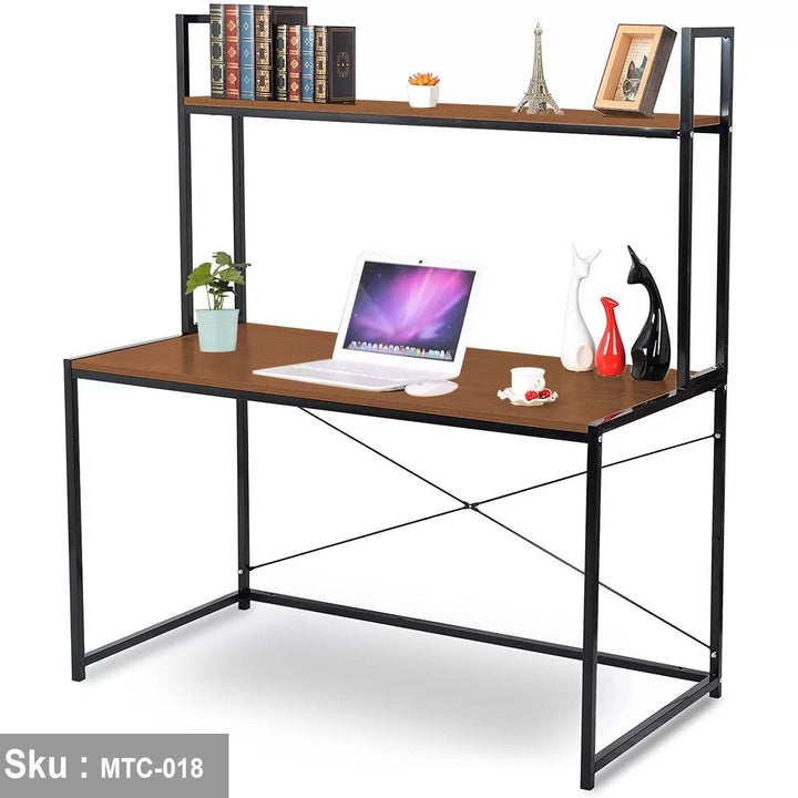 مكتب خشب ملامين -  MTC-018 - 120cmX140cm - اللون البني - اوسكار رتان