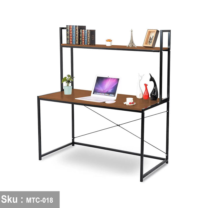 مكتب خشب ملامين -  MTC-018 - 120cmX140cm - اللون البني - اوسكار رتان