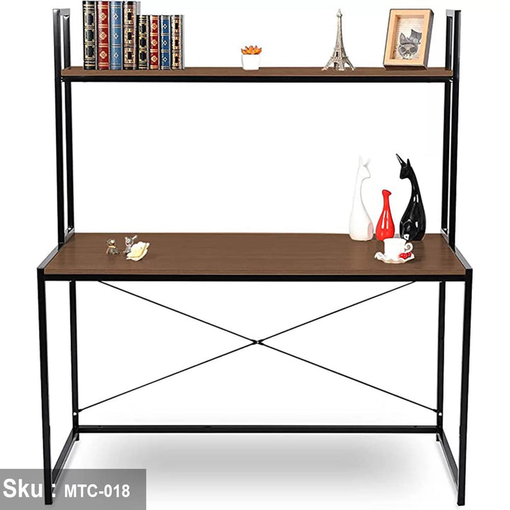 مكتب خشب ملامين -  MTC-018 - 120cmX140cm - اللون البني - اوسكار رتان